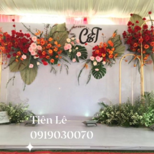 Backdrop Tiệc Cưới Mẫu 6