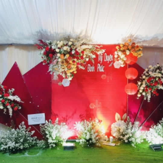 Backdrop Tiệc Cưới Mẫu 4